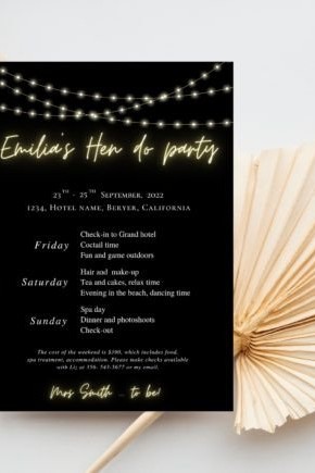 bright dark hen do party itinerary card graphics 35199040 1 1 580x435