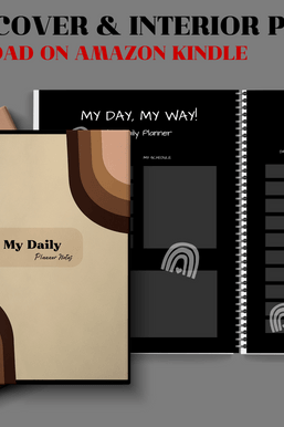 dark boho daily plannerdark mode kdp graphics 34610046 2 580x386
