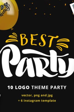 lettering set for party graphics 6335657 1 1 580x385