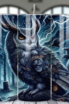 mystic forest owl dark art tumbler wrap graphics 131128750 1 1 580x435