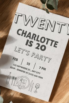 simple black and white birthday invite graphics 131091842 4 580x422