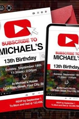 youtube video gamer birthday invitation graphics 111501943 1 1 580x387