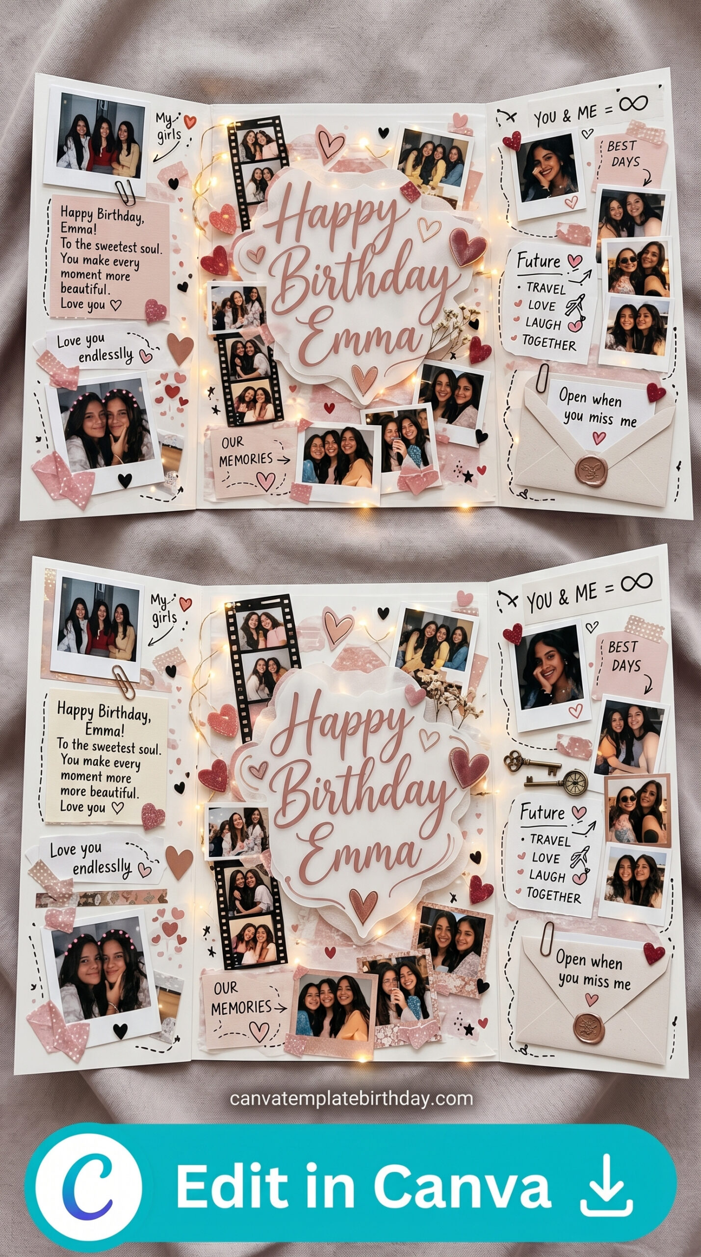 birthday card ideas for friends handmade scrapbook inspiration printable editable