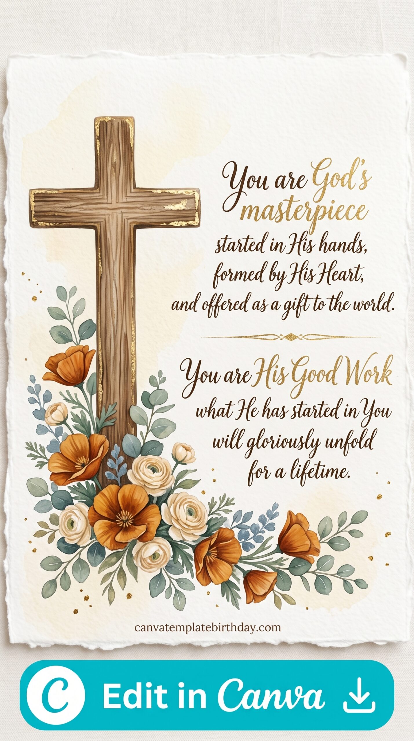 birthday card jesus see you soon christian celebration printable editable