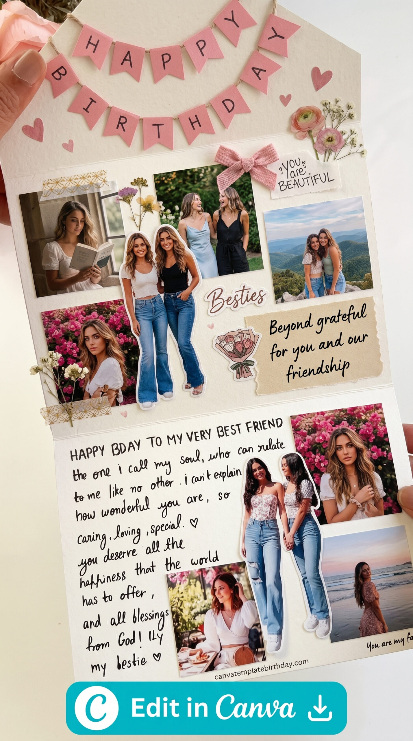 birthday card layout stand out memorable design printable editable