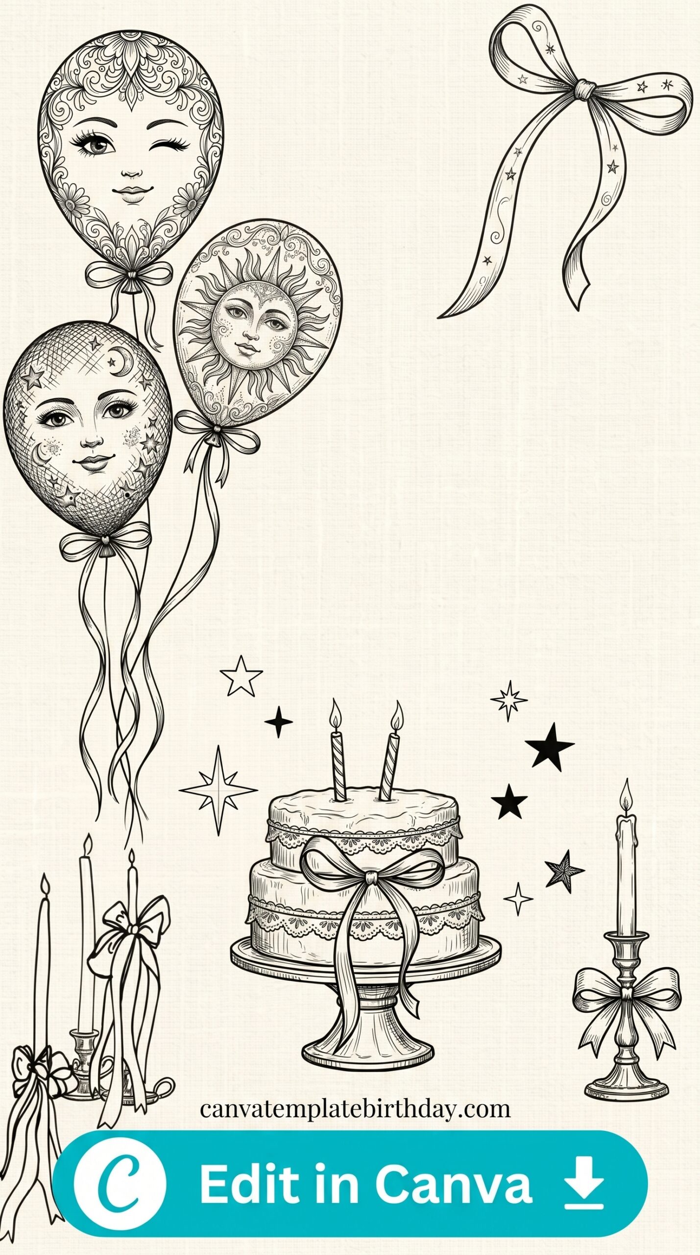 birthday card layout ideas celebration design printable editable