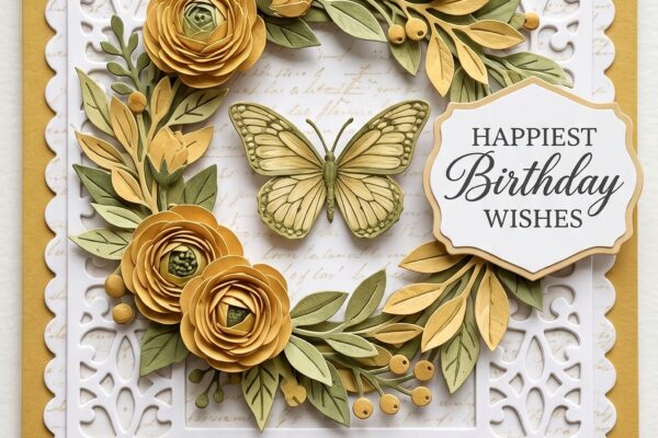 birthday card layout creative floral design ideas printable editable