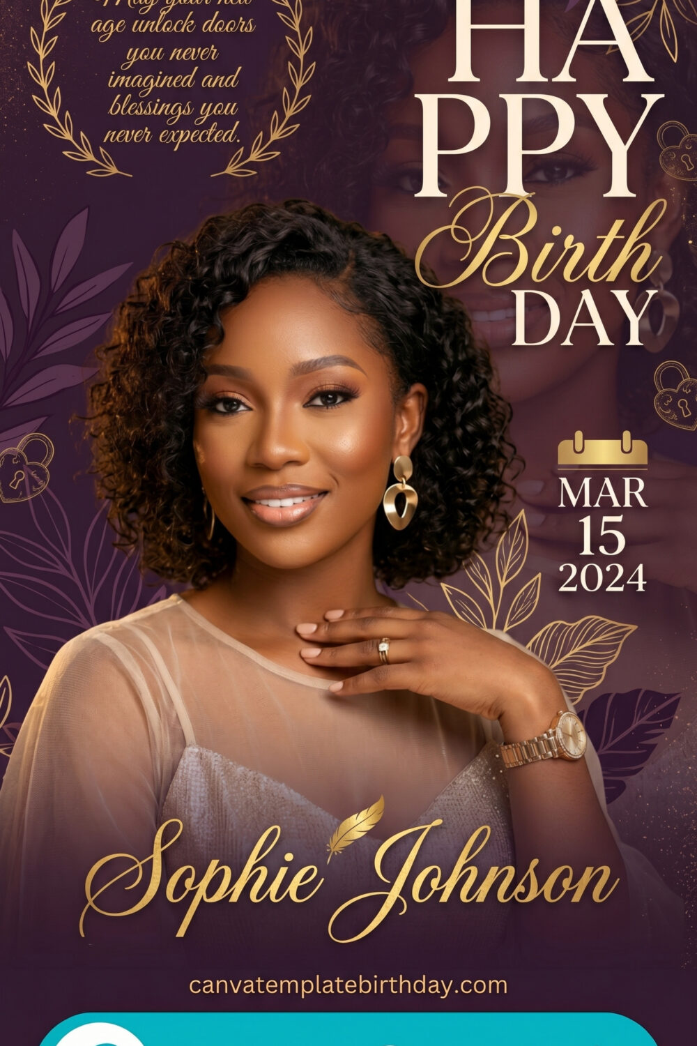 birthday invitation ai generator elegant floral design printable editable