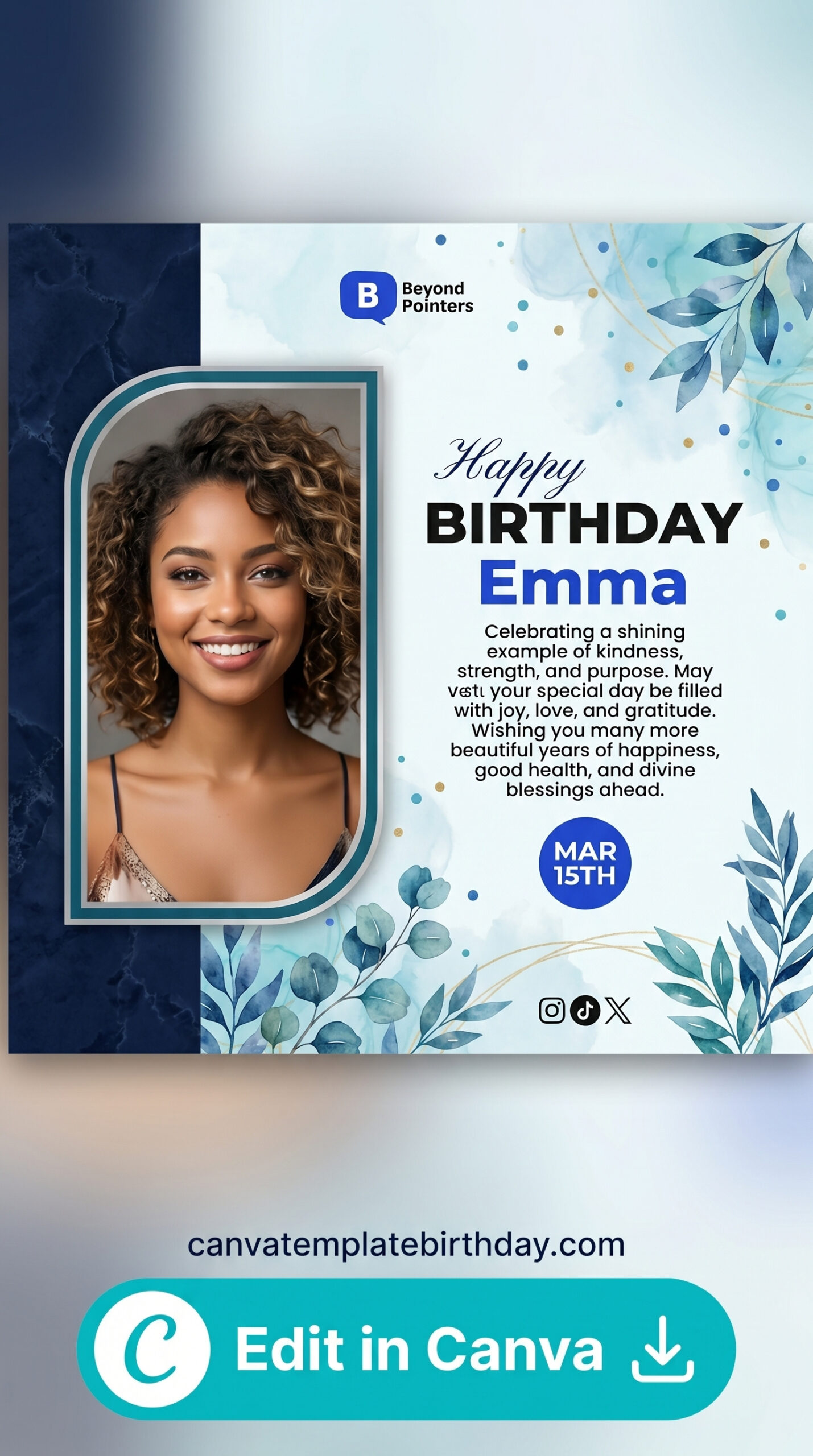 birthday invitation ai generator pastel flowers birthday printable editable