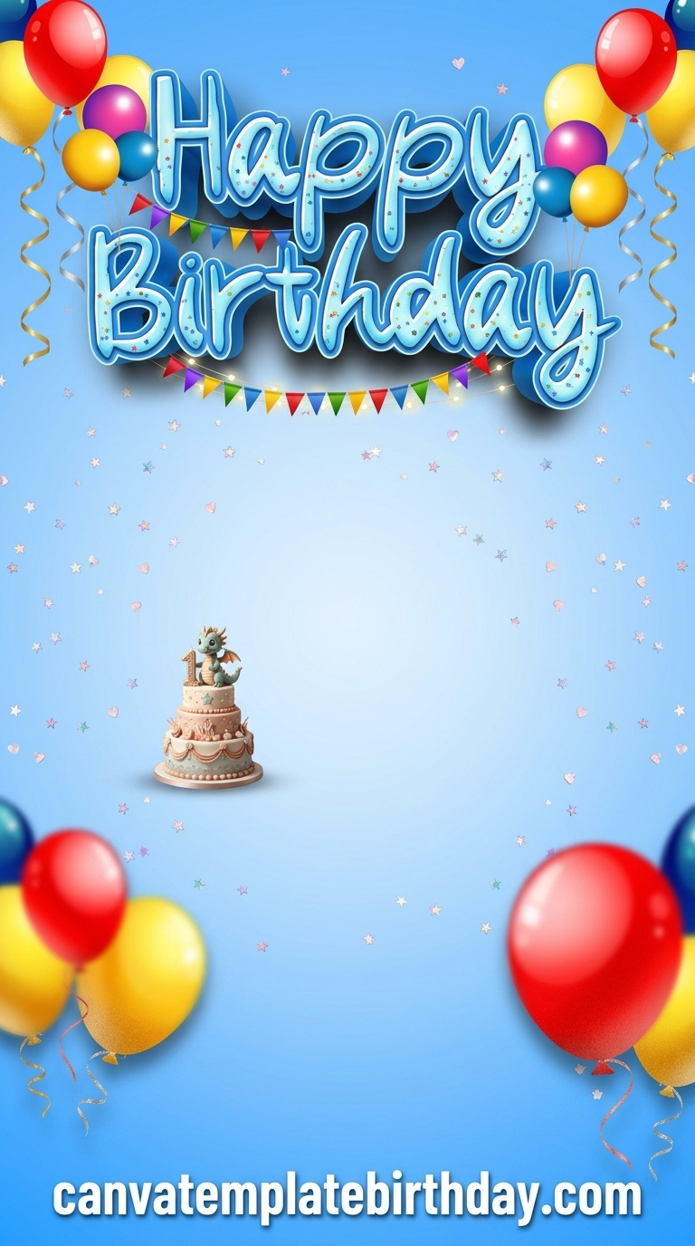 Birthday Invitation Background HD — Stylish Personalized Canva Template