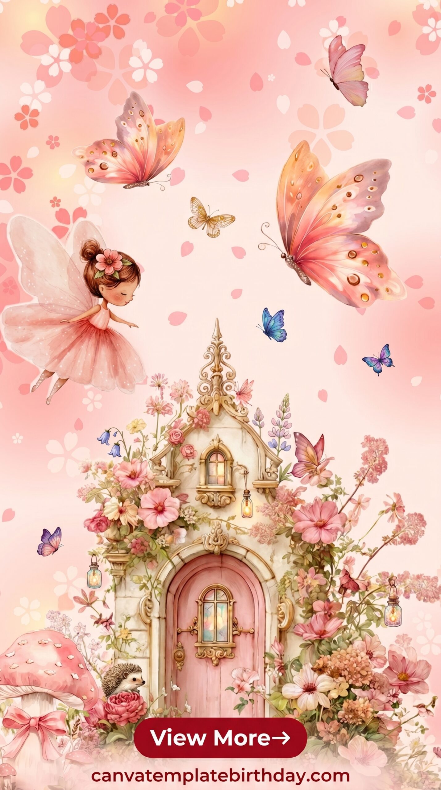 Birthday Invitation Butterfly Theme
