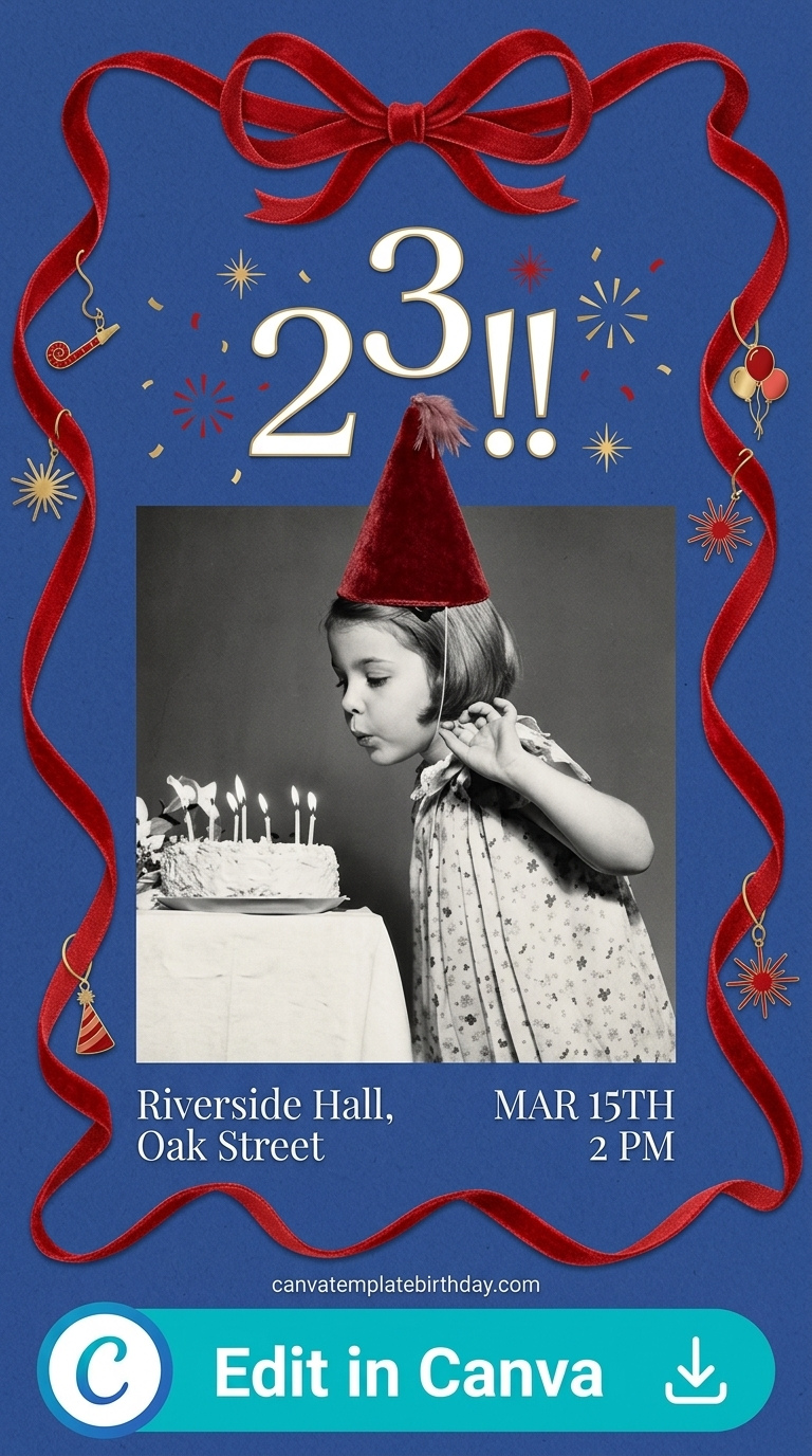 birthday invitation email to friends easy creative canva template printable editable