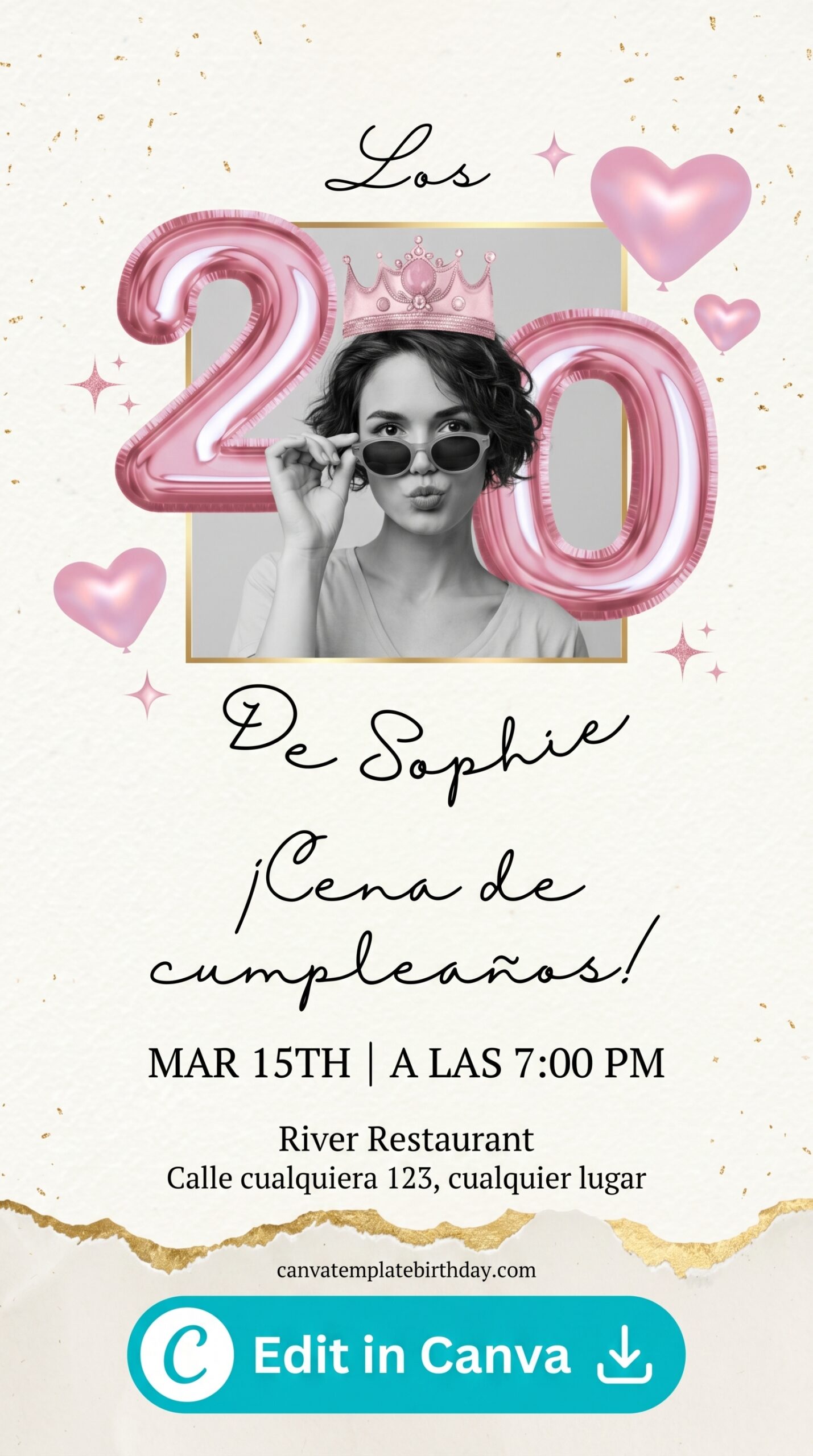 birthday invitation flyer fun colorful design printable editable