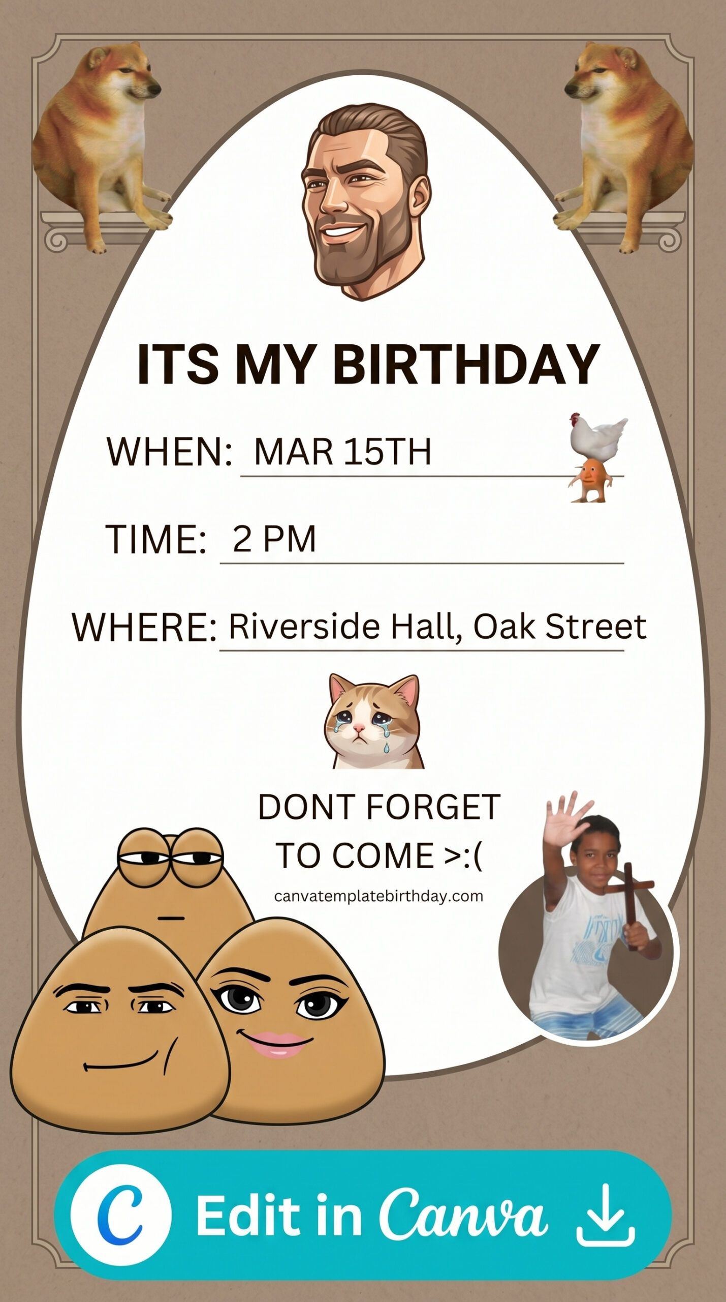 birthday invitation for 13 year old girl easy fun ideas template printable editable