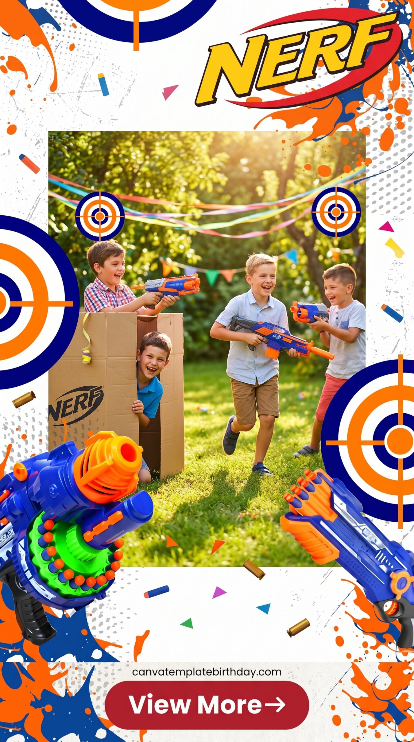 Birthday Invitation for Boys