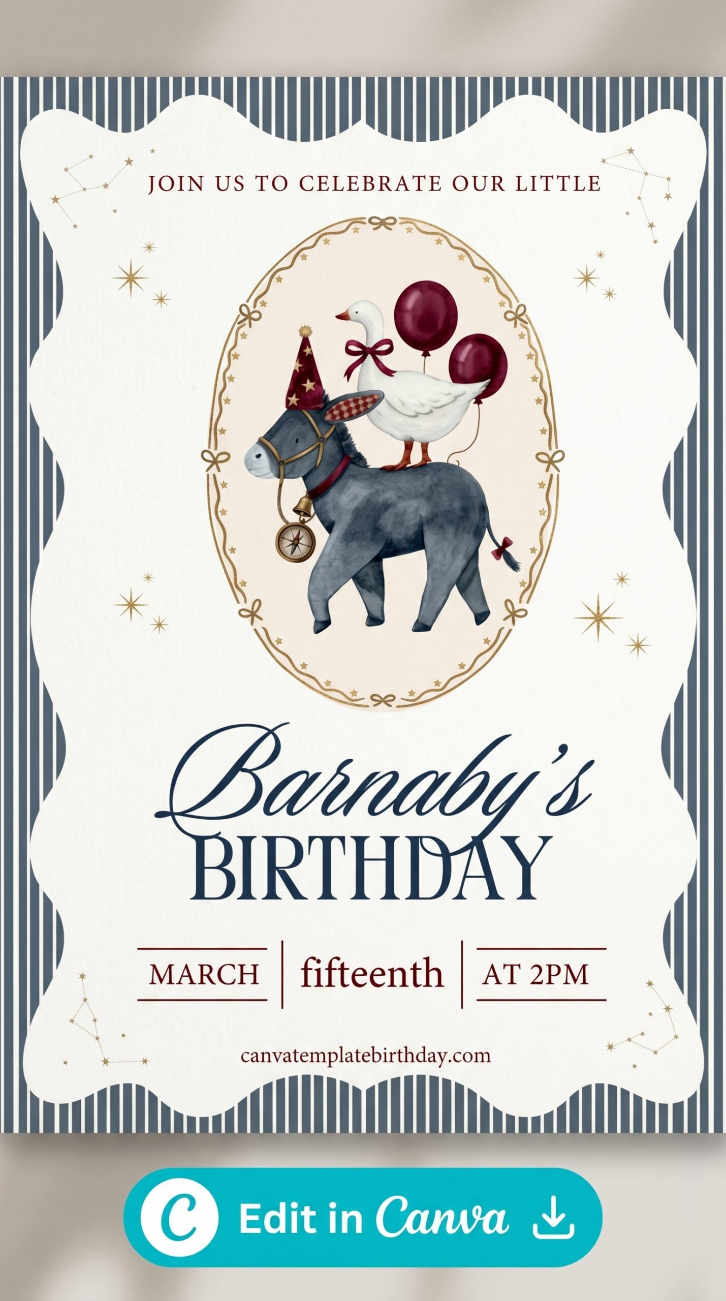 Birthday Invitation for Boys