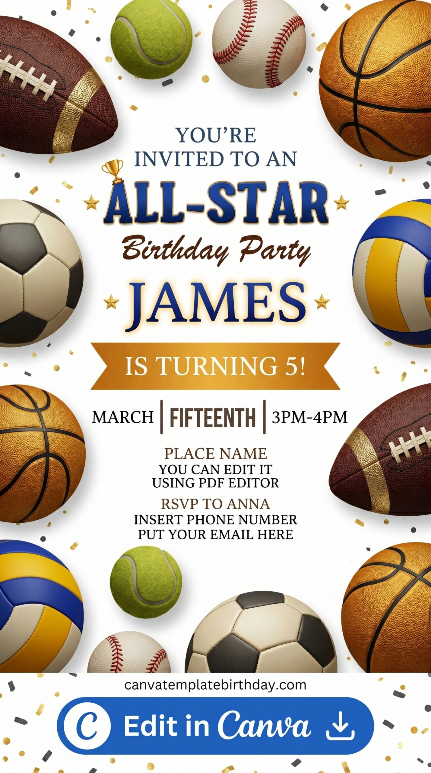 birthday invitation for boys