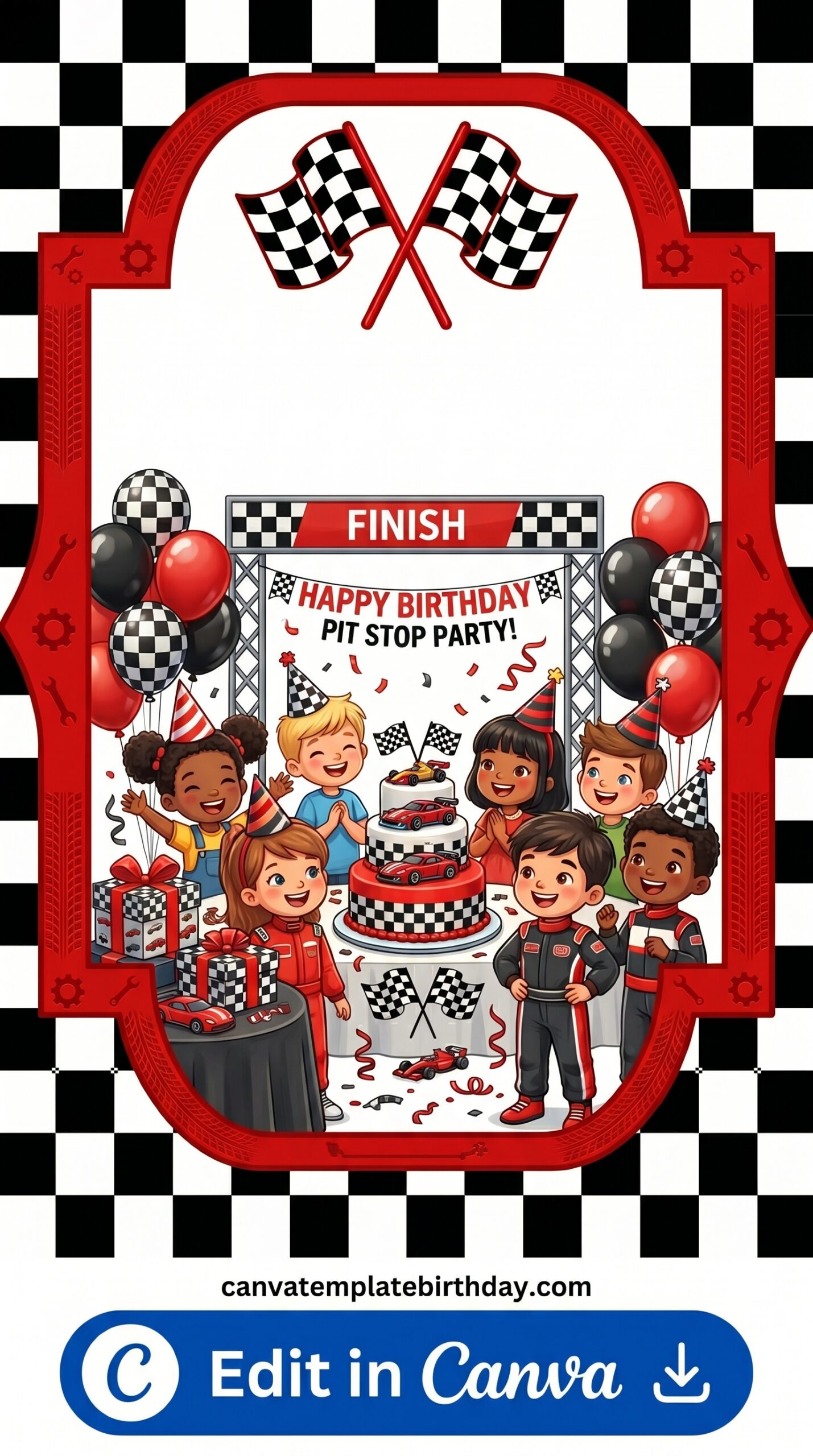 Birthday Invitation for Boys