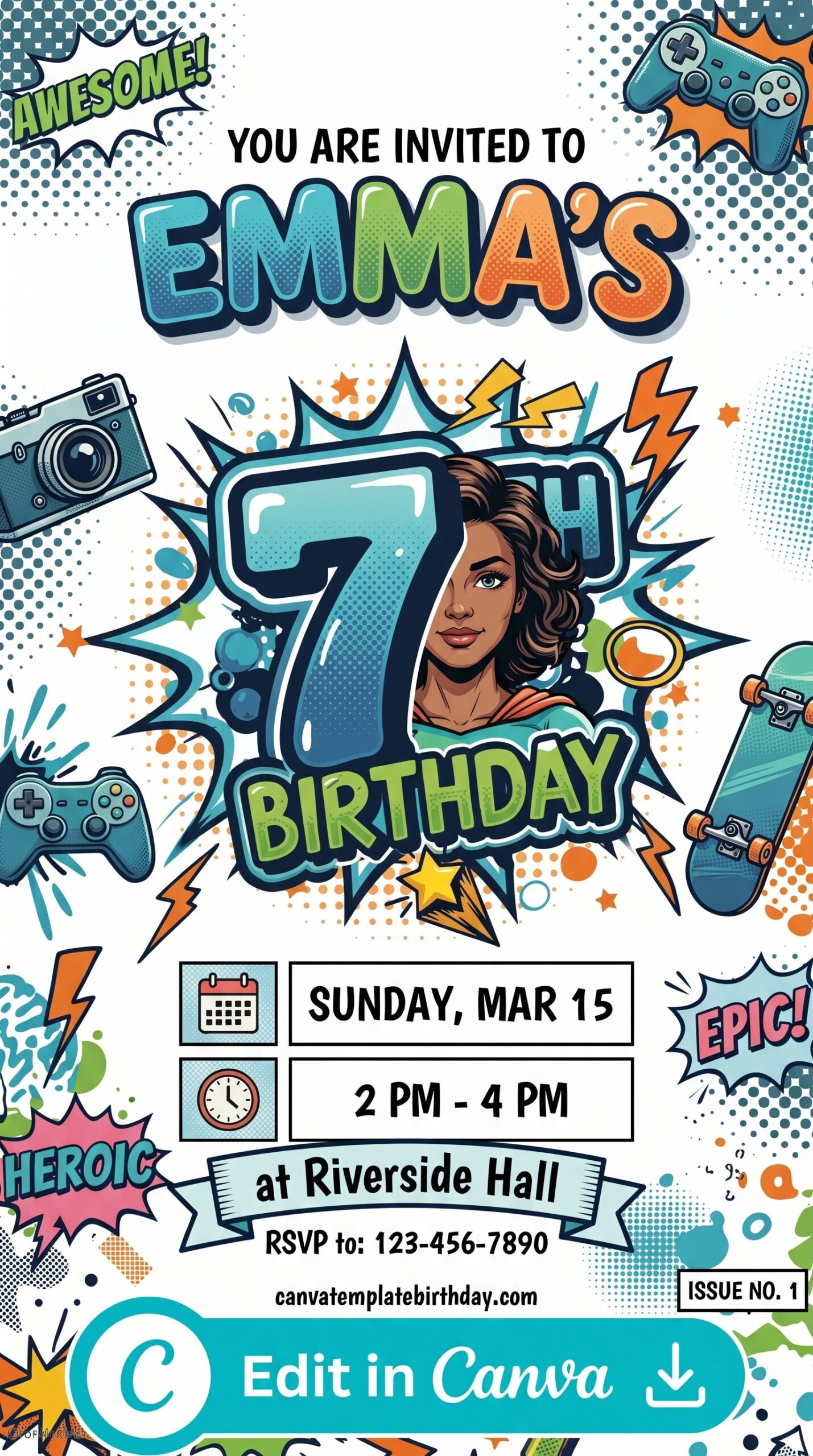 printable jump birthday invitations joyful fun design kids party printable editable