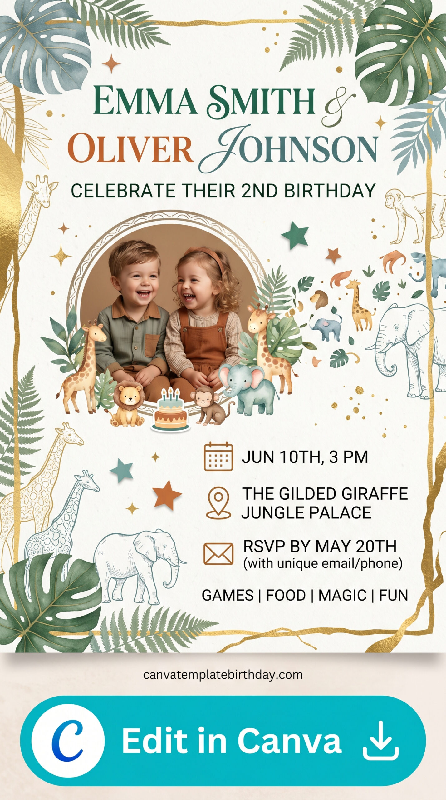 template birthday newspaper personalized keepsake design printable editable