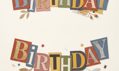 template birthday newspaper cut out letters happy birthday stars printable editable