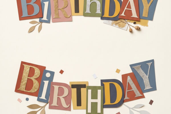 template birthday newspaper cut out letters happy birthday stars printable editable
