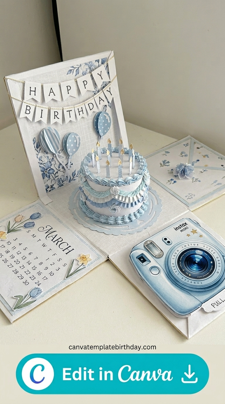 Template of birthday