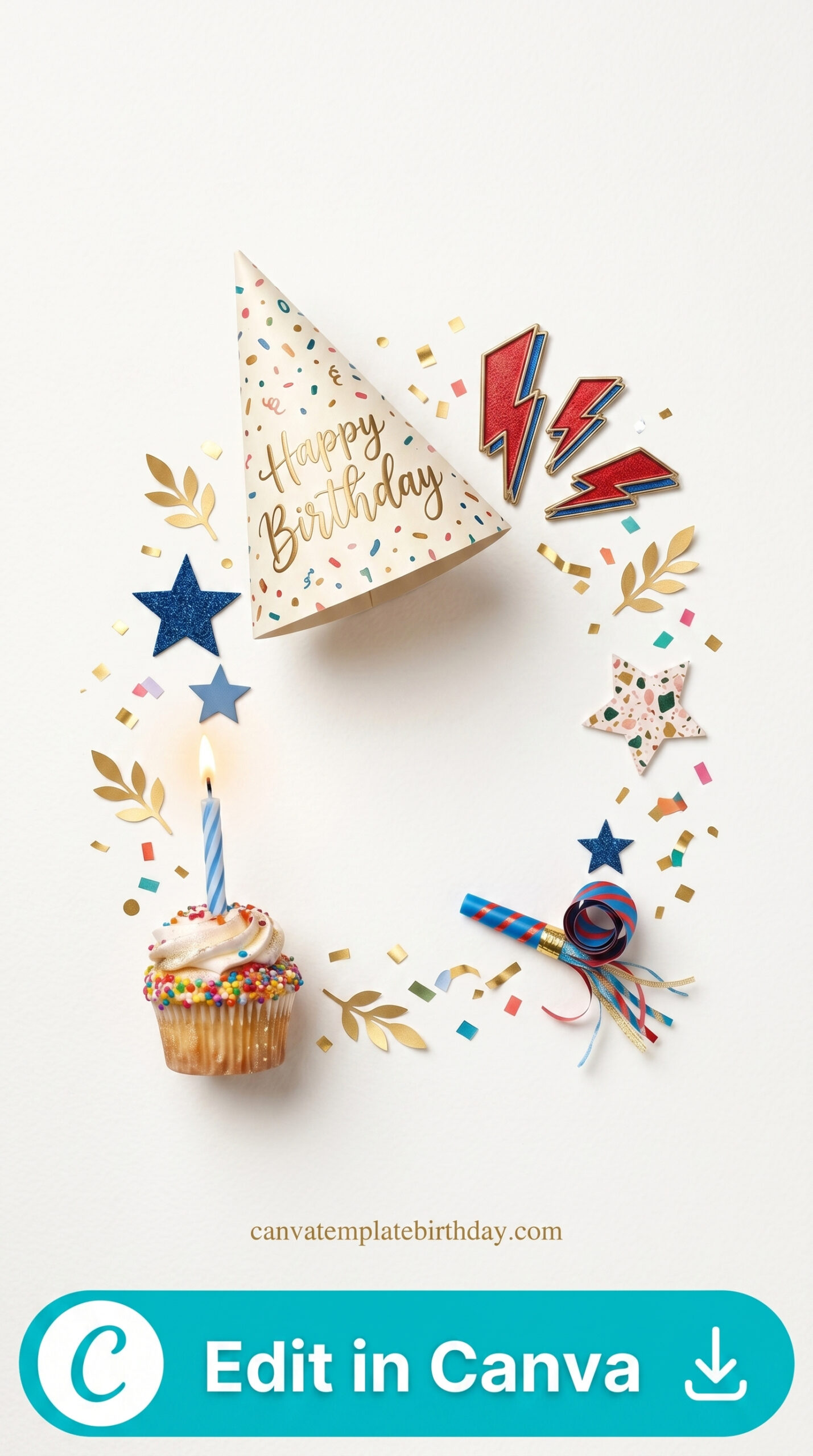 Template of birthday