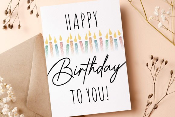 birthday card template printable cute