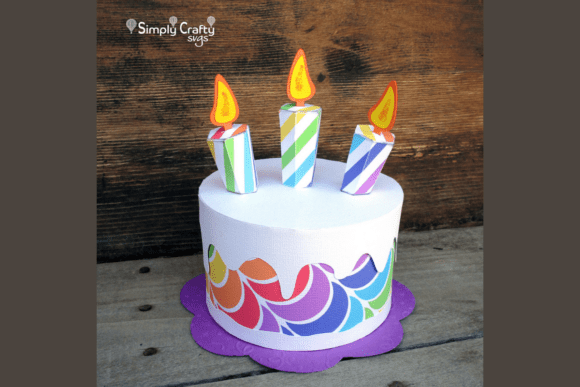 birthday 3d svg cut file cricut silhouette editable