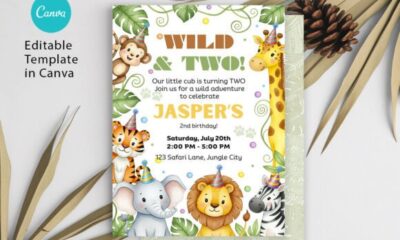 birthday invitation application design 1 printable editable