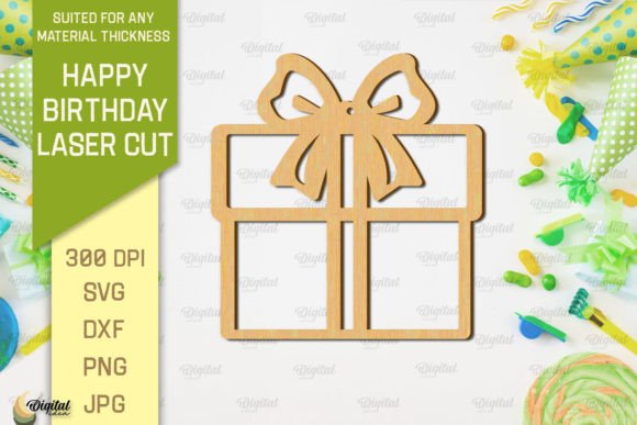 Birthday Laser Cut Boxes design 9 birthday printable