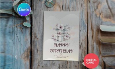 elegant birthday invitation templates design 1 printable editable
