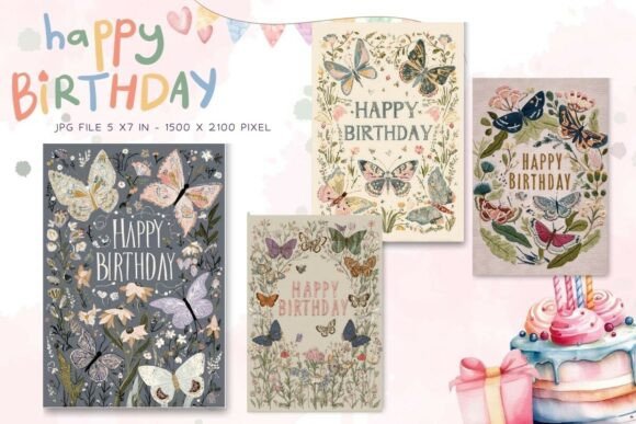 floral birthday card template happy birthday card floral postcard 29