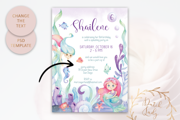 kids birthday invitation template design 3 printable editable