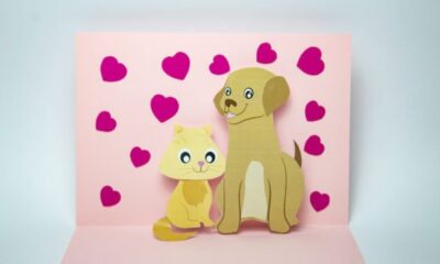 Pop-up Card animals design 1 birthday printable