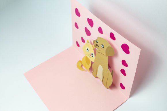 Pop-up Card animals design 1 birthday printable