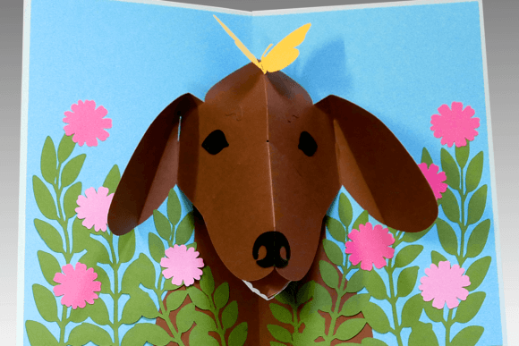 Pop-up Card animals design 11 birthday printable