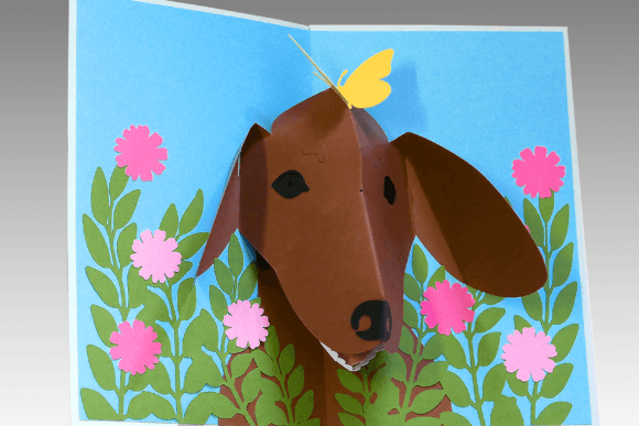 Pop-up Card animals design 11 birthday printable