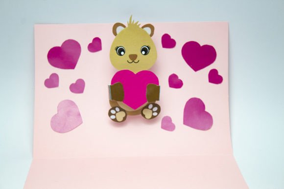 Pop-up Card animals design 2 birthday printable