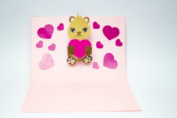 Pop-up Card animals design 2 birthday printable