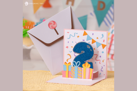 Pop-up Card animals design 3 birthday printable