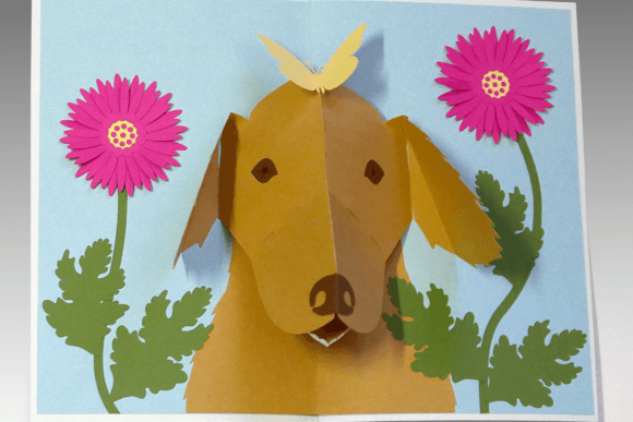 Pop-up Card animals design 9 birthday printable