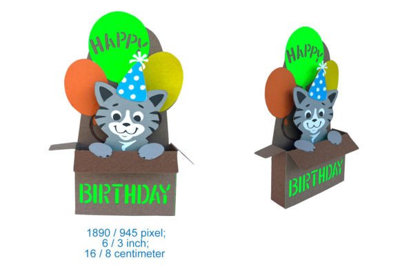 Pop Up Card Birthday design 1 birthday printable
