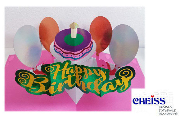 Pop Up Card Birthday design 2 birthday printable