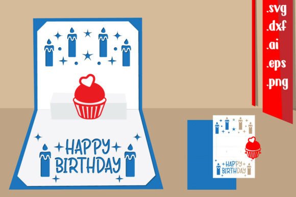 Pop Up Card Birthday design 3 birthday printable