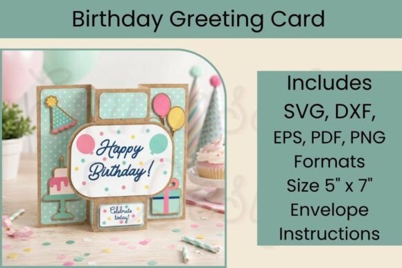Pop Up Card Birthday design 5 birthday printable