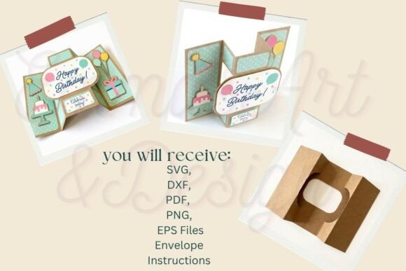 Pop Up Card Birthday design 5 birthday printable