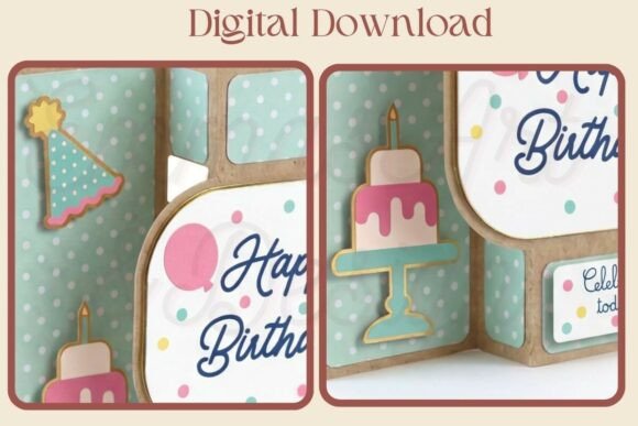 Pop Up Card Birthday design 5 birthday printable