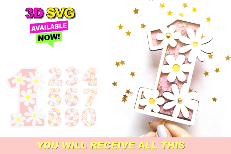24 Laser Cut Birthday Number SVG Files